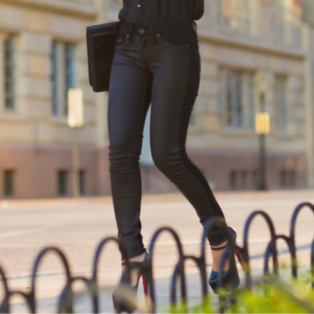 Rag & Bone Leather Jeans